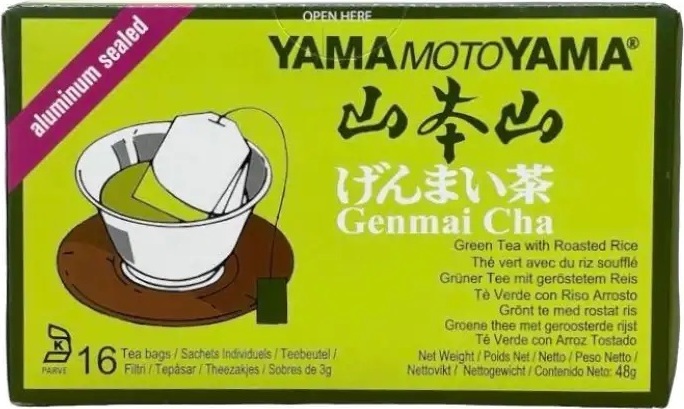 YAMAMOTOYAMA GENMAICHA (GREEN TEA WITH ROASTED RICE) 48G (16X3G)