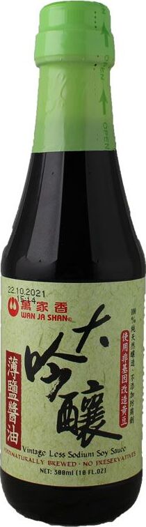 WJX/WS VINTAGE LOW SALT SOY SAUCE 300ML