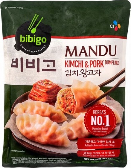 CJ BIBIGO MANDU KIMCHI & PORK DUMPLINGS 525G