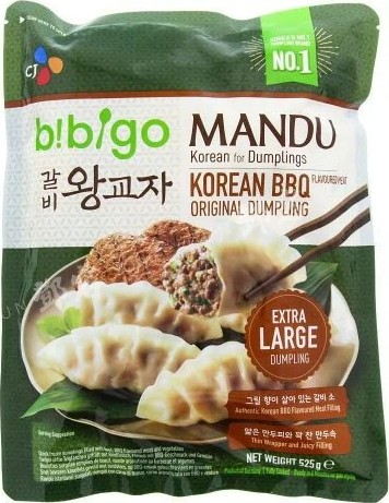 CJ BIBIGO MANDU KOREAN BBQ BEEF DUMPLING ORIGINAL 525G