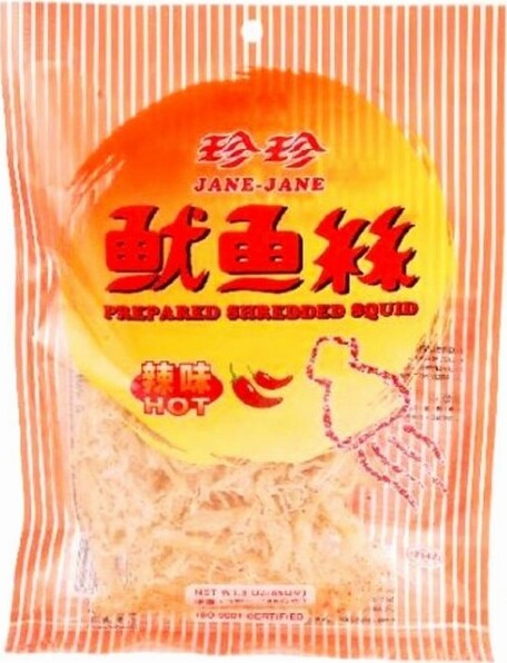 JANE-JANE SHREDDED SQUID HOT 50G