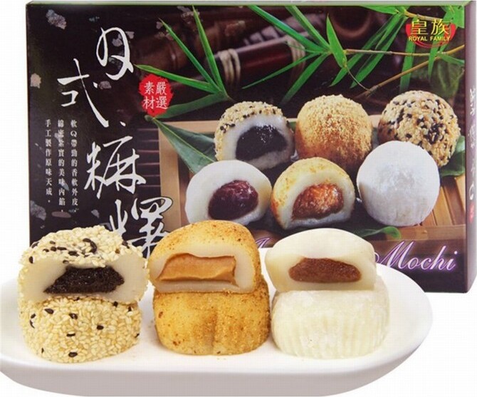 ROYAL FAMILY MIX MOCHI JAPAN (R/BEAN, PEANUT AND SESAME) 450G