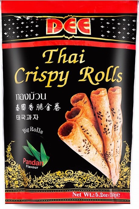 DEE THAI CRISPY ROLLS –  PANDAN FLAVOUR 150G