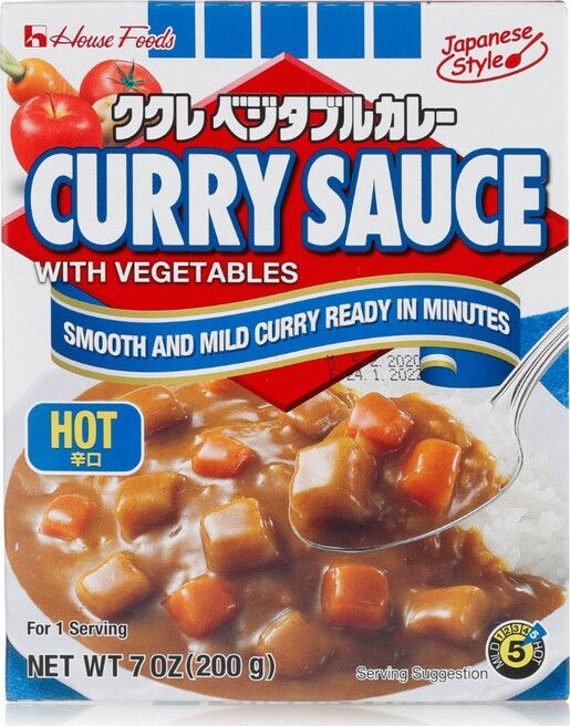 HOUSE KUKURE CURRY SAUCE E/VEG – HOT 200G