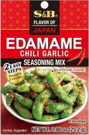 S&B EDAMAME SEASONING MIX – CHILLI GARLIC 25.2G