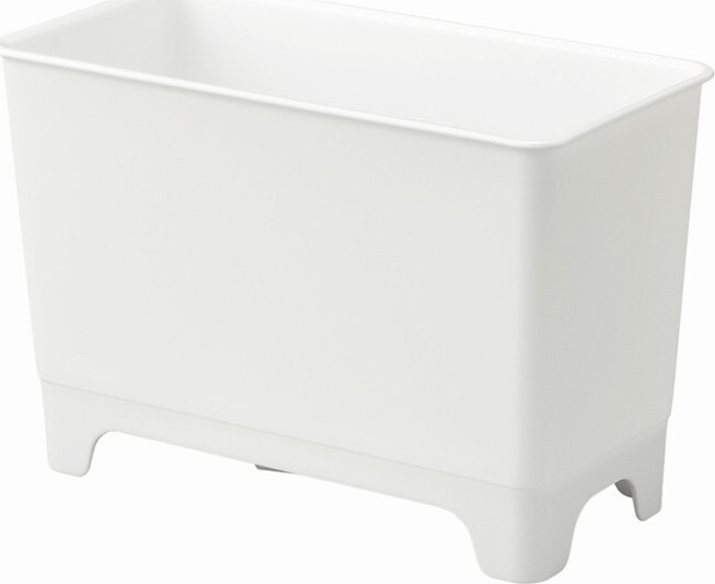 PP DUST BOX AT SINK WHITE 18×9×12