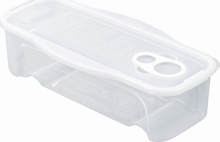 PP SEALING BOX PASTA C WHITE (M’WAVE USE) 28.4×13.3×7.8