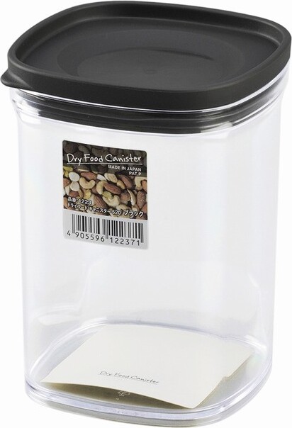 SR FOOD CANISTER L BLACK 520ML 8.9×8.9×12