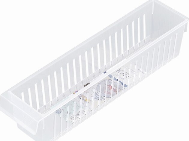 PP ORGANISER TRAY SLIM & LONG CLEAR 7.3×30.2×7