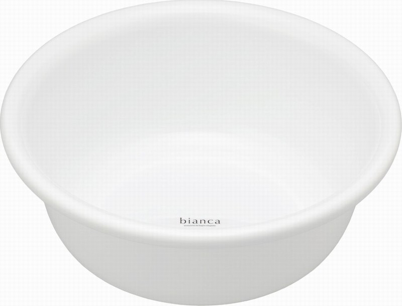 PP 3.5L ROUND BOWL FOR BATHROOM WHITE 26.8×10.2