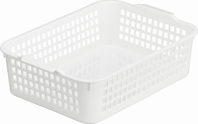 PP ORGANISER BASKET (WINDY518) WHITE 31.2×22.2×9.3