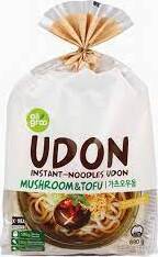 ALLGROO INSTANT UDON – MUSHROOM & TOFU 690G