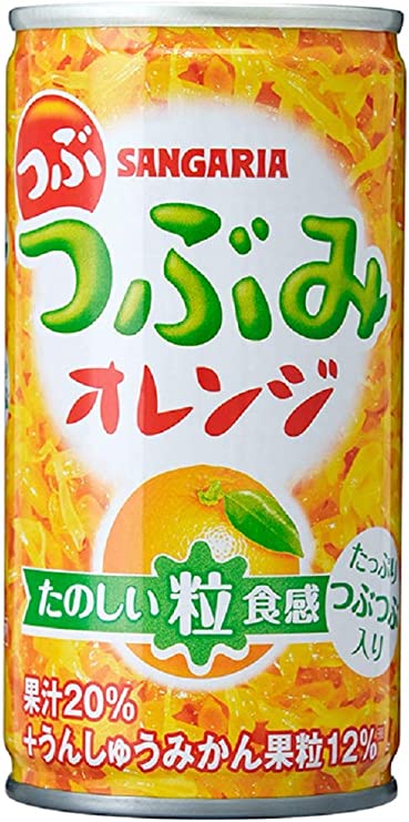 SANGARIA TSUBUTSUBU FRUIT DRINK – ORANGE 190G