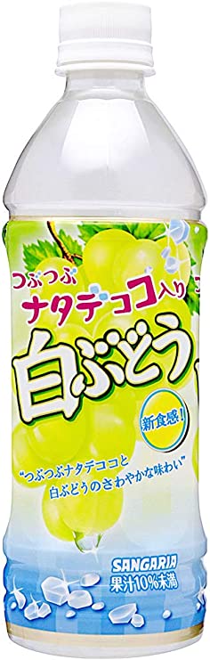 SANGARIA WHITE GRAPE DRINK W/ TSUBUSUBU NATA DE COCO 500ML