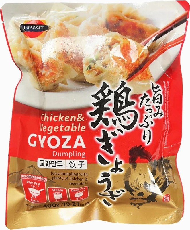 J-BASKET CHICKEN & VEGETABLE GYOZA 400G