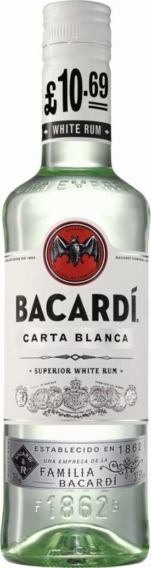 BACARDÍ WHITE RUM (37.5%ALC) 35CL £10.69