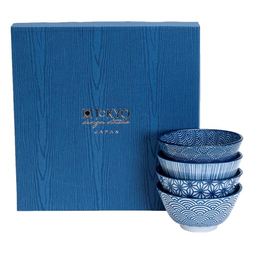 TDS 300ML NIPPON BLUE RICE BOWL GIFTSET