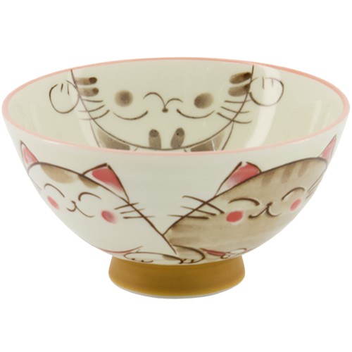 TDS LUCKY CAT WHITE KAWAII BOWL 300ML