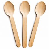 160X30MM DISPOSABLE WOODEN SPOON 100PCS