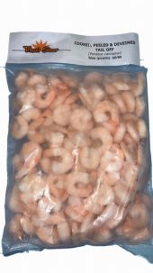 THAI STAR 60/90 IQF TAIL-OFF COOKED PRAWN (NET 400G) 500G