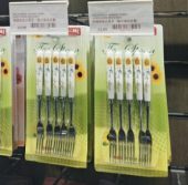 OMI KOREAN DESSERT FORK – SUNFLOWER (5PCS SET)