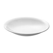 10″ WHITE PORCELAIN PLATE