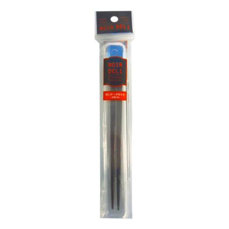 YK NOIR DELI CHOPSTICK WITH CASE - BLACK (190X29X13MM)