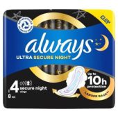 ALWAYS ULTRA SECURE NIGHT SIZE4 £2.69