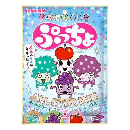 UHA MIKAKUTO PUCCHO 4 TYPES ASSORTED 93G