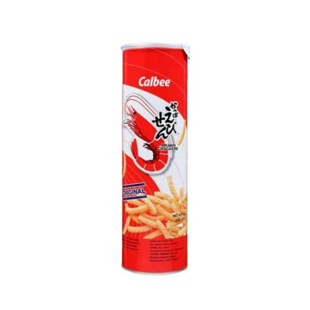 CALBEE PRAWN CRACKERS - ORIGINAL (CANISTER) 80G