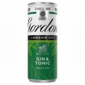 GORDON’S GIN TONIC 5.0% 250ML £2.25