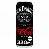 JACK DANIEL’S COLA 330ML £2.59