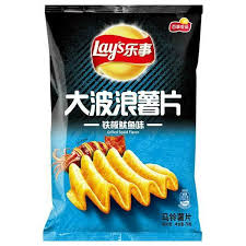 LAY’S BIG WAVE CRISPS – GRILLED SQUID FLAVOUR 70G