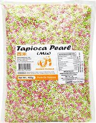 PANDA THAI RAINBOW TAPIOCA PEARL(MIX) 400G