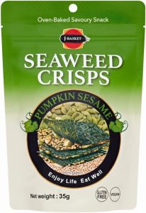 J-BASKET SEAWEED CRISPS – PUMPKIN SESAME 35G