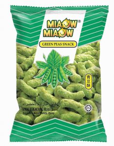 MIAOW MIAOW GREEN PEA SNACK 60G