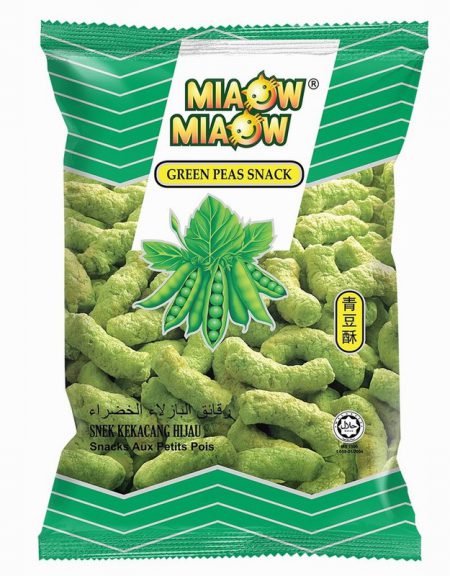 MIAOW MIAOW GREEN PEA SNACK 60G