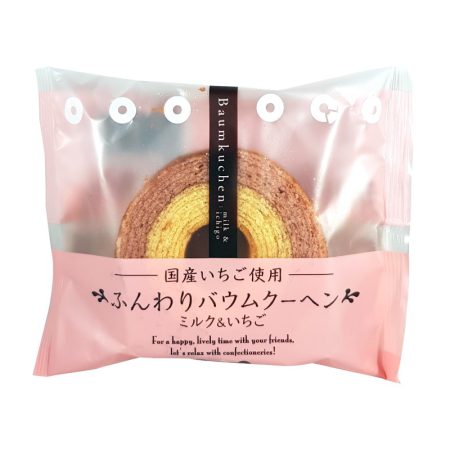 JP TAIYO BAMKUCHEN(CAKE ROLL) - STRAWBERRY MILK 65G
