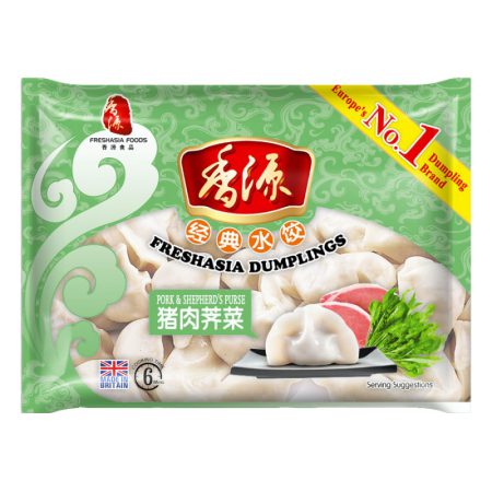 FRESHASIA DUMPLING - PORK & SHEPHERD PURSE 400G