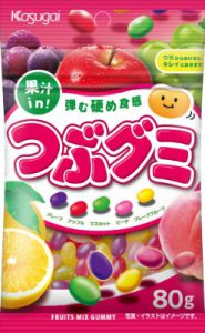 KASUGAI TSUBU MIXED FRUIT GUMMY 80G