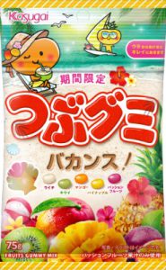 KASUGAI TSUBU TROPICAL FRUIT GUMMY 75G