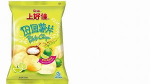 OISHI POTATO CHIPS – LIME & SEA SALT FLAV 50G