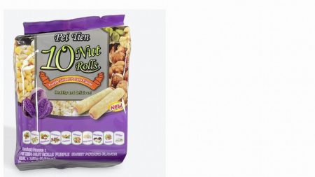 PEI TIEN  NUT ROLLS PURPLE SWEET POTATO 160G