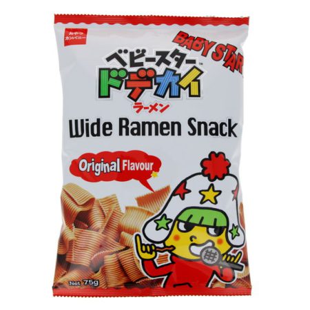 BABY STAR RAMEN SNACK (BROAD) - ORIGINAL 75G