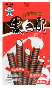 WANT WANT WAFER ROLL – VANILLA & COCOA  60G