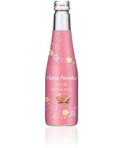 OZEKI HANA AWAKA PEACH SPARKLING SAKE 7% ALC 250ML