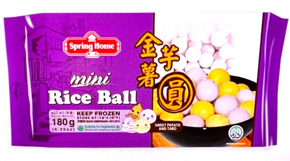 TYJ SPRING HOME MINI RICE BALL (S/POTATO & TARO)180G