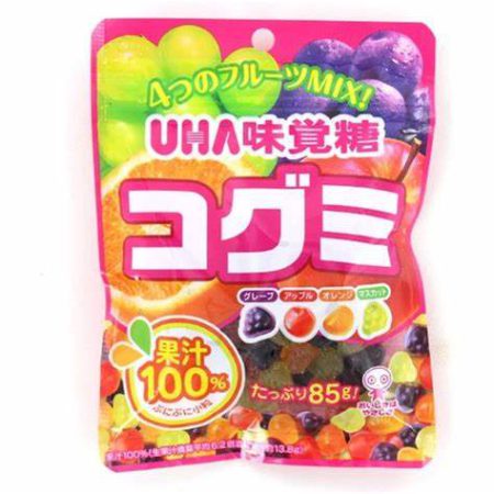 UHA MINI MIXED FRUIT GUMMY 85G