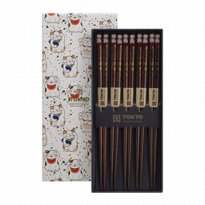 TDS CHOPSTICKS GIFTSET LUCKYCAT -5 PAIR