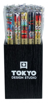 TDS CHOPSTICKS BOX ASSORTED DESIGN -50 PAIR